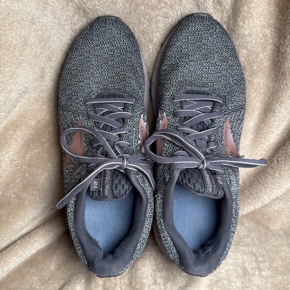 Brooks Adrenaline GTS 21 Gray Running Athletic Shoes Sneakers Women's Size 9.5 B - Picture 6 of 8